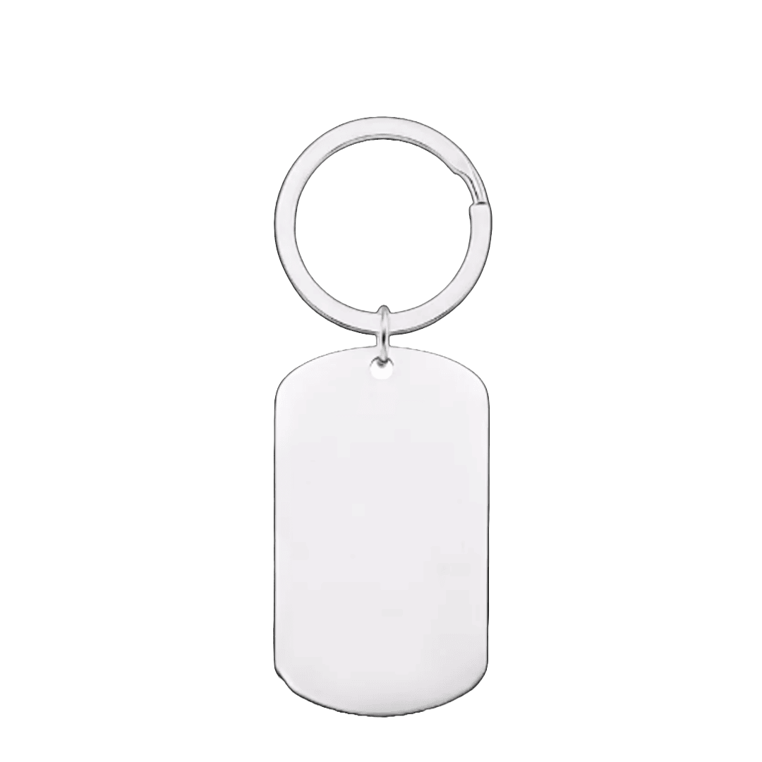 Custom Engraved Stainless Steel Keyring | Personalized Keychain Gift