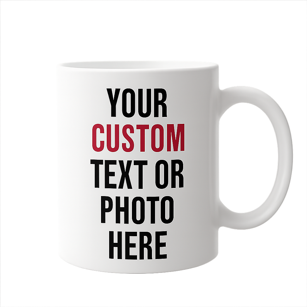 Custom Photo & Text Mug | Personalized Coffee Cup Gift